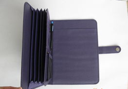 品質與商務風范的融合 廣州建達皮具制品廠供應鱷魚紋經理夾